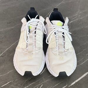 Nike Crater Impact SE in the White/Sail/Volt/Light Bone